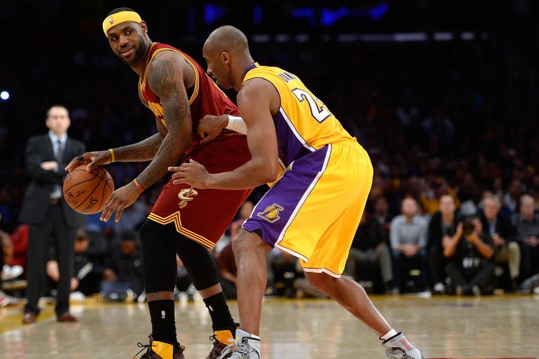 Image of Kobe Bryant and Lebron James
